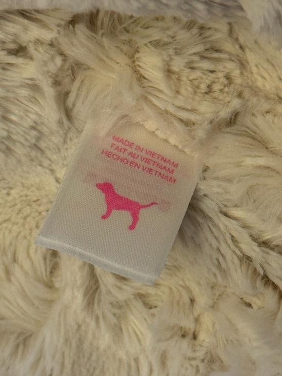 VS PINK VINTAGE Y2K FUR LINED ZIP HOODIE SWEATSHIRT PURPLE 86 BLING LOGO RARE S - Picture 8 of 11